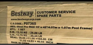Estructura Piscina Bestway Steel Pro Max 4,57m