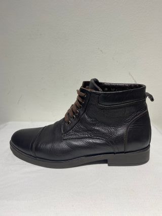 Botines de piel de Zara color marrón