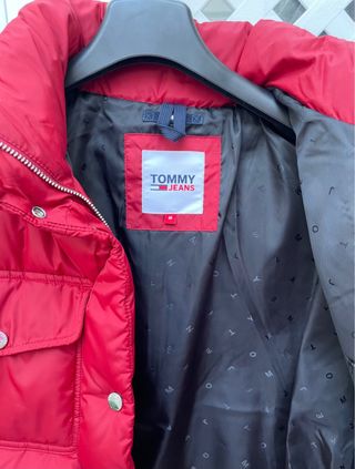 Cazadora Tommy Jeans Roja Talla M