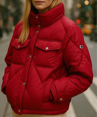 Cazadora Tommy Jeans Roja Talla M