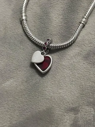 Charm Corazón Murano Rojo