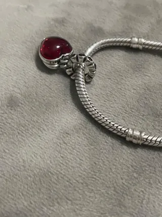 Charm Corazón Murano Rojo