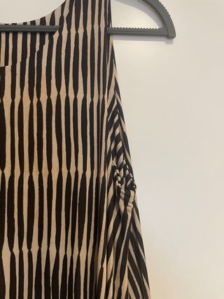 Vestido largo de punto estampado