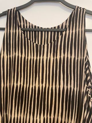 Vestido largo de punto estampado