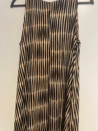 Vestido largo de punto estampado