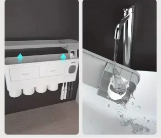 Organizador y dispensador de pasta de dientes