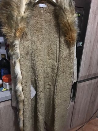 Cappotto scamosciato Optique beige taglia 42