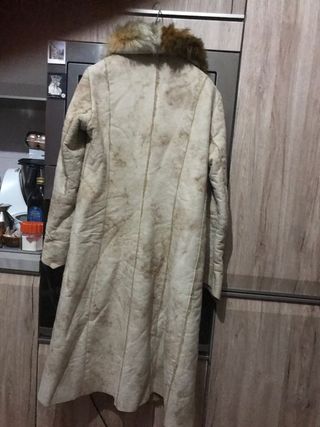 Cappotto scamosciato Optique beige taglia 42