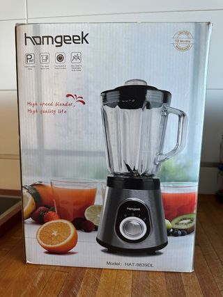 Batidora Vaso Homgeek 700W Cristal 1.5L