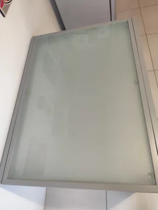 Tavolo cucina allungabile vetro e acciaio