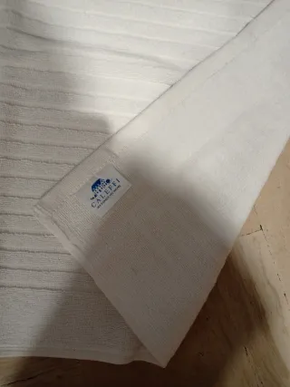 Tappeto bagno Caleffi spugna cotone bianco