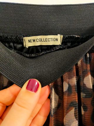 Falda tul estampado leopardo