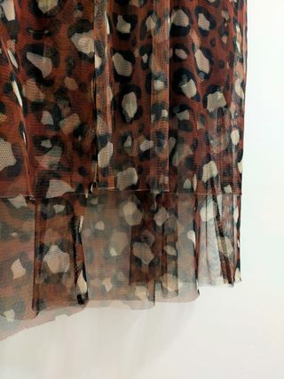 Falda tul estampado leopardo