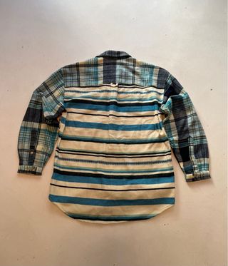 Think Pink Vintage Flannel Shirt – Bold Pattern