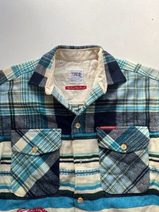 Think Pink Vintage Flannel Shirt – Bold Pattern