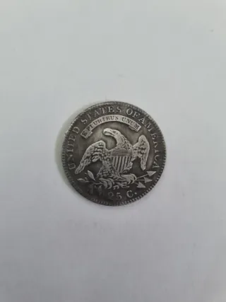 COPIA Moneda 25 centavos Dólar 1815