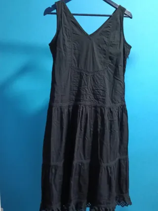 Vestido negro vintage talla M