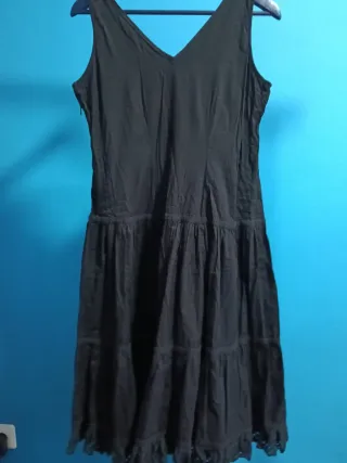 Vestido negro vintage talla M