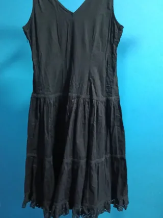 Vestido negro vintage talla M