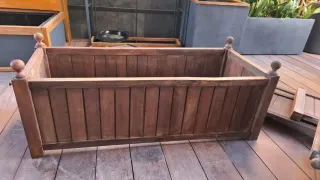 Macetero de madera grande 100x38