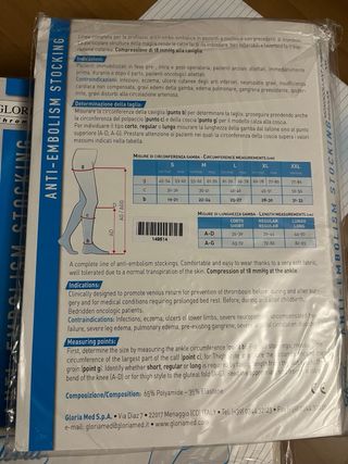 Ciabatte Ecosanit e calze post-operatorie