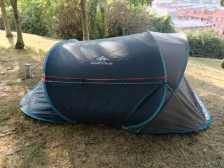 Tienda campaña 2 Seconds 3XL Air quechua, anclajes