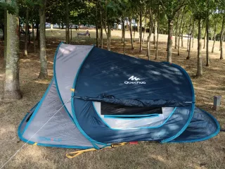 Tienda campaña 2 Seconds 3XL Air quechua, anclajes