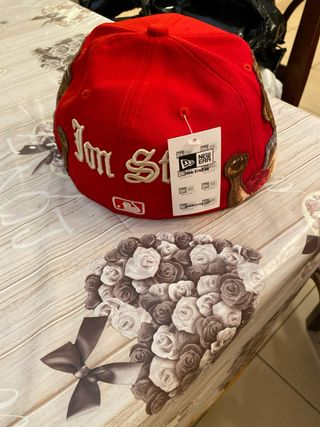 Cappello NY Rosso Taglia 7 5/8