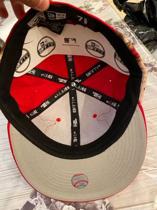 Cappello NY Rosso Taglia 7 5/8