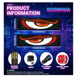 2 Pantallas LED Programables SOONHUA