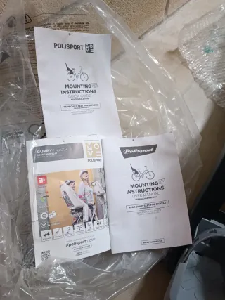 Asiento bici Polisport guppy maxi+