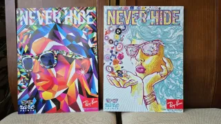 Cartazes Ray-Ban Never Hide - Coleção Rara