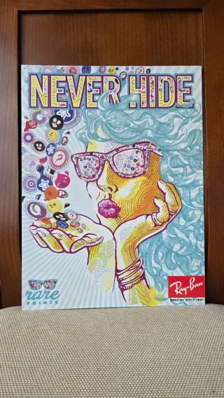 Cartazes Ray-Ban Never Hide - Coleção Rara