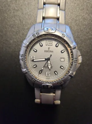 Reloj Festina Hombre Plata y Blanco