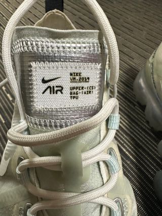 Nike Air Vapormax Plata/Blanco