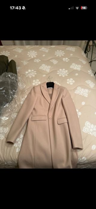 Cappotto lungo donna beige