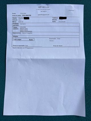 MacBook Air 13 2020 Oro Rosa. Bateria nueva