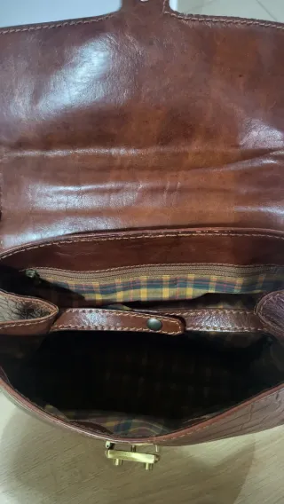 Borsa The Bridge in pelle marrone