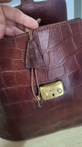 Borsa The Bridge in pelle marrone