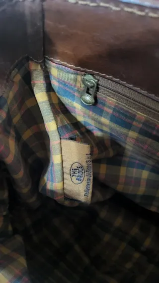 Borsa The Bridge in pelle marrone