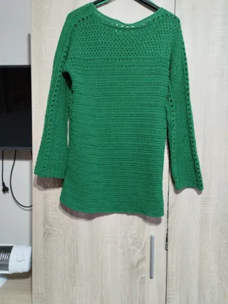 Jersey Cortefiel verde mujer talla M