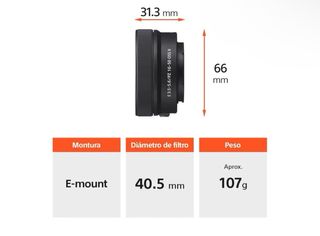 Lente Sony E PZ 16-50mm f/3.5-5.6 OSS