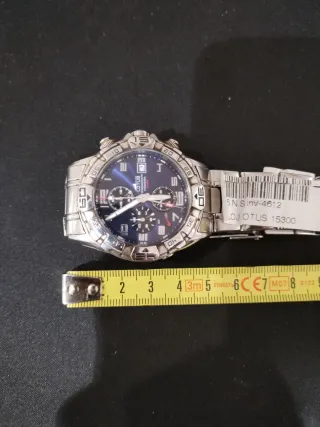 Reloj Lotus Cronógrafo Azul y Plateado