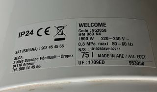 Calentador Eléctrico 75L