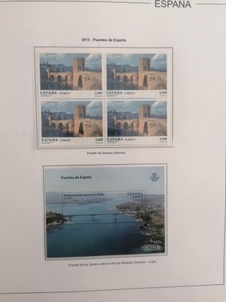 SELLOS ESPAÑA AÑO 2013**MNH. BLOQUE DE 4. HOJAS ED