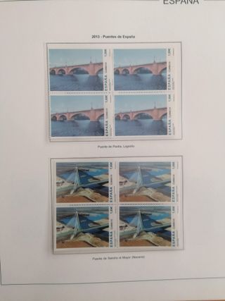 SELLOS ESPAÑA AÑO 2013**MNH. BLOQUE DE 4. HOJAS ED
