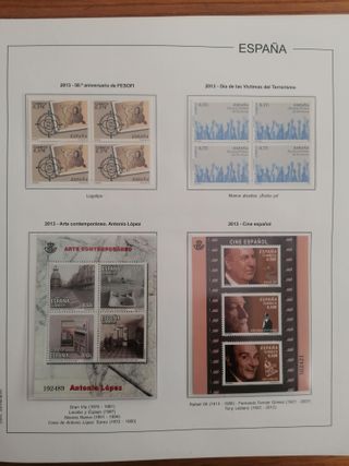 SELLOS ESPAÑA AÑO 2013**MNH. BLOQUE DE 4. HOJAS ED