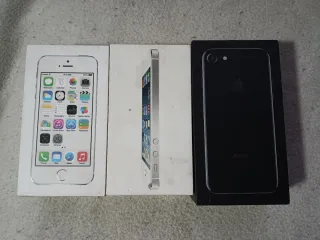 Caja iPhone 7 Negra + iPhone 5s + iPhone 5 vacias