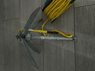 Ancla rezón paraguas 2,3 kg + Cuerda kayak/barco