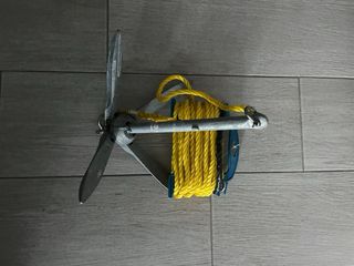 Ancla rezón paraguas 2,3 kg + Cuerda kayak/barco